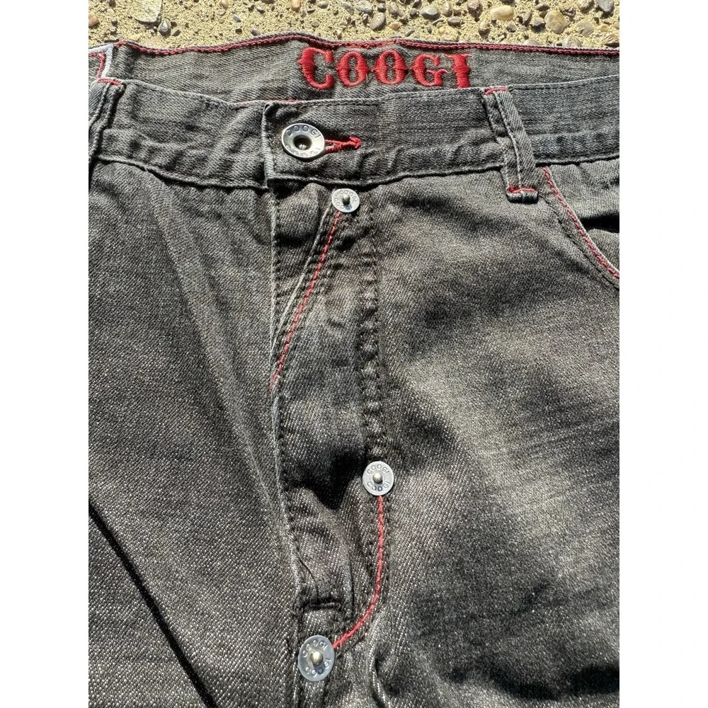 COOGI Y2K Authentic Australian Wide Leg Mens Jeans Vintage‎ Measure 40x28*